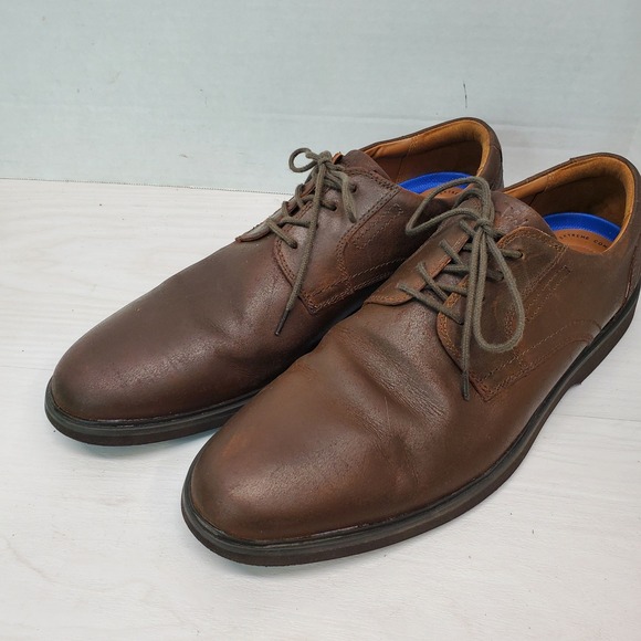 Clarks Other - Clarks Collection Brown Leather Oxford‎ Shoes Mens 11.5M Extreme Comfort Lace Up